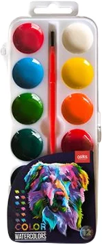 Akvarellvärvid 12 värvi OSIRIS