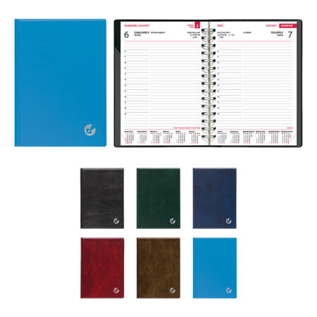 Boss Day A5, kierresidonta, muoviset reunat.