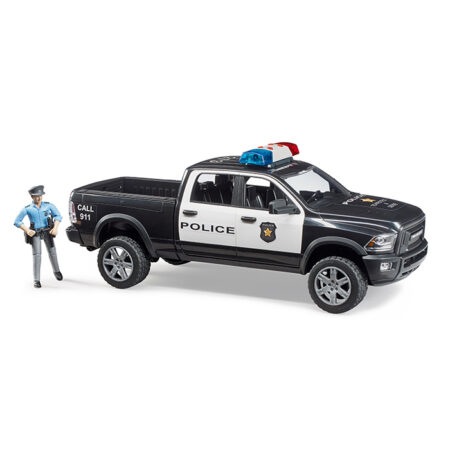 Bruder Dodge Ram poliisiauto ja poliisi