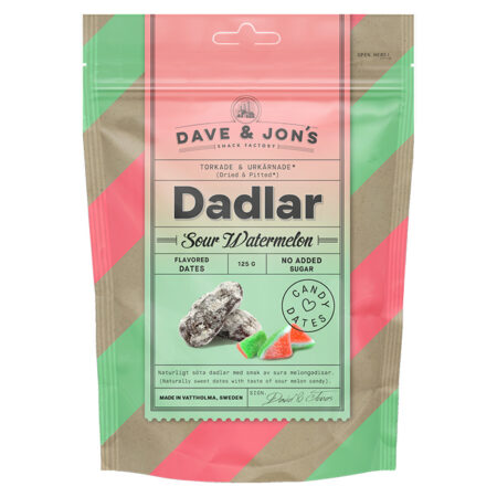 Dave & Jonin maustetut taatelit "Sweet Peach" 125g