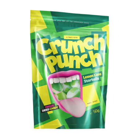 Pakastekuivattuja sitruuna-limettitähtipalloja 50g