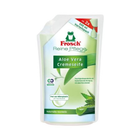 Frosch-vesisaippua, jossa on aloe vera -täyte 500ml