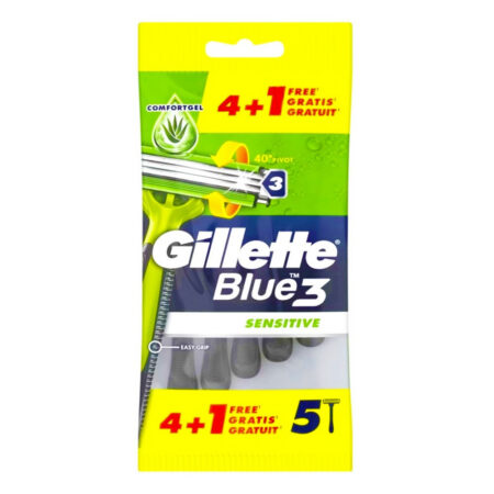 Gillette Blue III Sensitive gillette 4+1 kappaletta