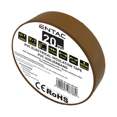 Eristysnauha Entac 19mmx0,13mm 20m ruskea