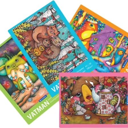 Joonistusplokk A3 190 g VATMAN, 20 lehte, kõik kaanepildid