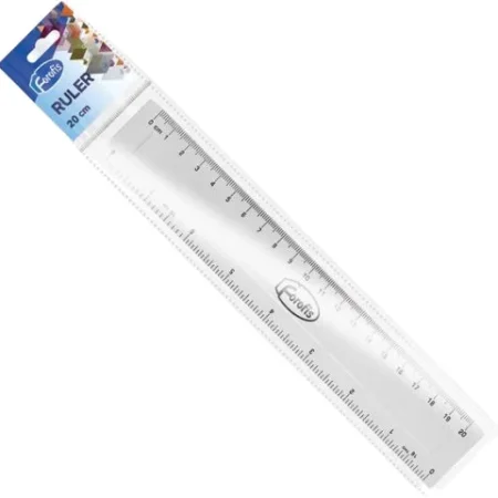 Forofis 20 cm viivoitin, läpinäkyvä ripustettava pakkaus