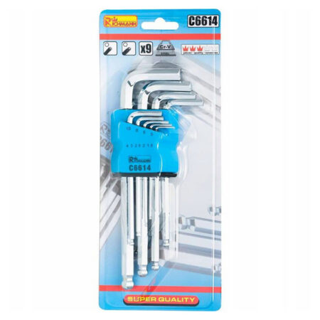 Kuuskantvõtmete komplekt 1,5-10mm 9 tk