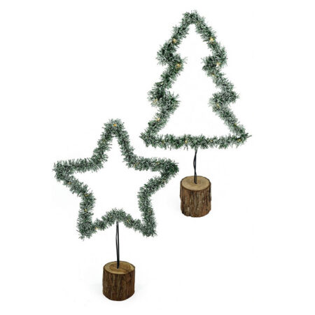 LED joulukoriste XXL tähti + kuusi