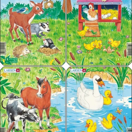 Larsen Puzzle Erinevad loomad MINI M1