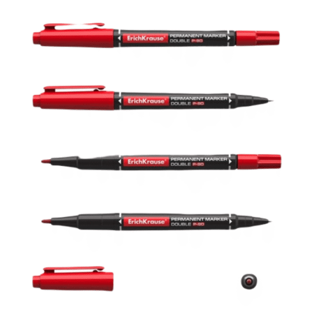 Kahden kärjen tussi P-80 0,45mm/1,65mm, punainen