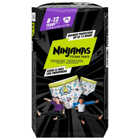 Pampers Ninjamas vaipat yö 8-12a. vihreä 9kpl