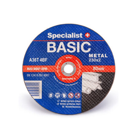 SPECIALIST+ metalli lõikeketas BASIC, 230x2x22 mm