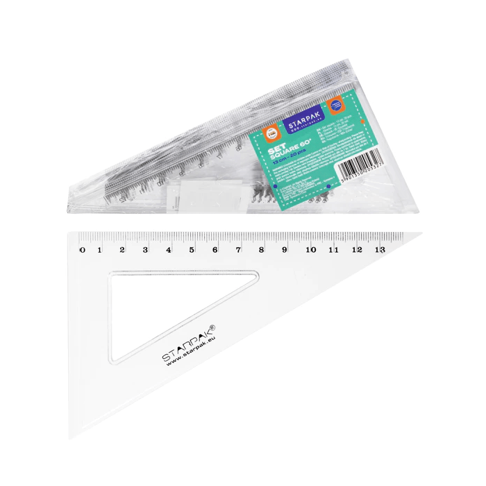 STARPAK Kolmnurk joonlaud 60° 13cm