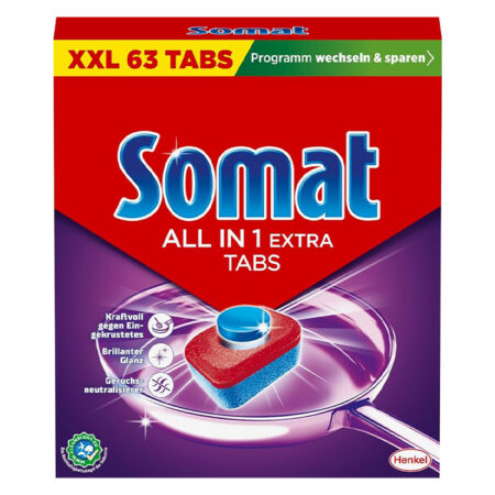 Somat All in 1 astianpesukoneen tabletit XXL 63kpl