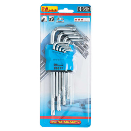 Torx võtmetekomplekt T10-T50 9tk