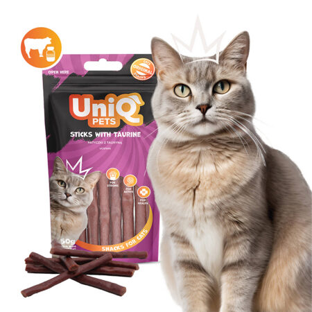 UNIQ PETS kassisnäkid MIMI 50g veisepulgad tauriiniga