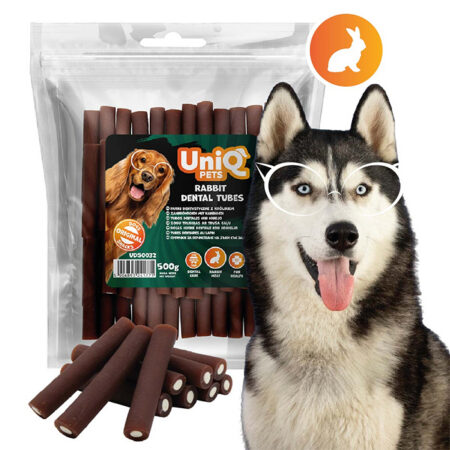 UNIQ PETS koerasnäkid DENTAL 500g hammasthügieeniks küülikumaitseline