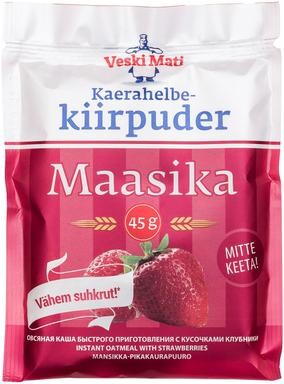Veski Mati Kaerhelbe pikapuuro mansikka 45g