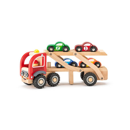 Woodyland Puidust treiler võidusõiduautodega