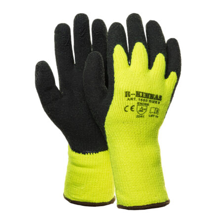 Soojad töökindad kootud akrüülist latekskattega - 10