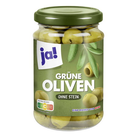 Kyllä! Vihreät oliivit ilman kiviä, purkki 320g