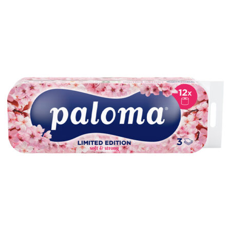 Paloma Exclusive tualettpaber Cherry Blossom 12 rulli 3-kihiline