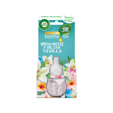 Airwick Elekrilise Õhuvärskendaja täide Spring breeze & Island Vanilla 19ml