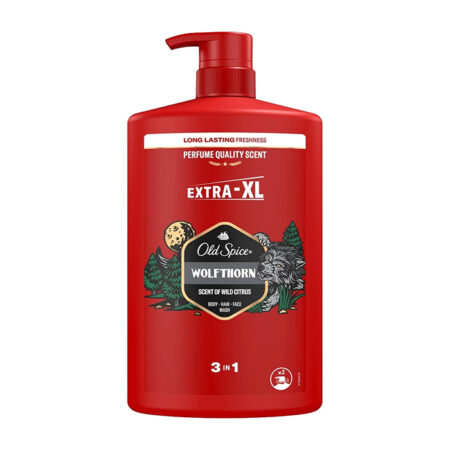 Old Spice suihkugeeli ja shampoo 3in1 "Wolfthorn" 1000ml