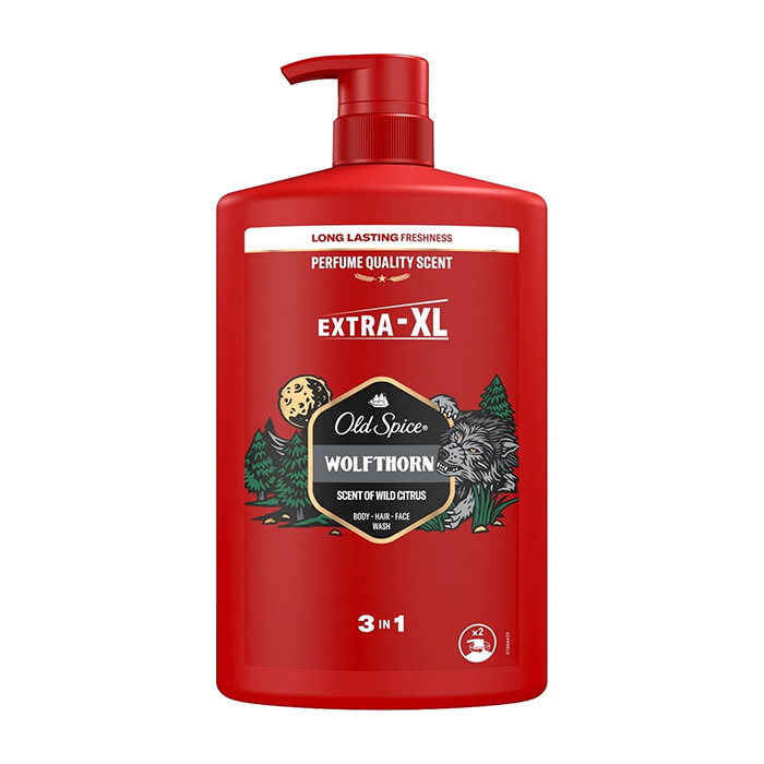 Old Spice suihkugeeli ja shampoo 3in1 "Wolfthorn" 1000ml