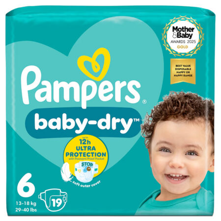 Pampers Baby Dry vaipat S6 19kpl