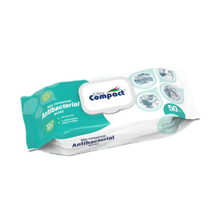 ULTRA COMPACT Antibakteeriset yleispuhdistuspyyhkeet 50 kpl